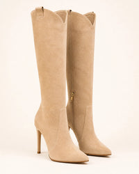 Beige Suede