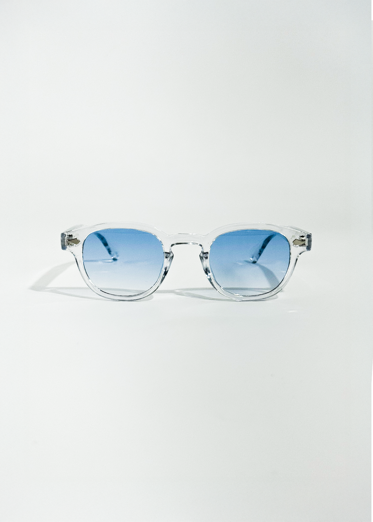 Celeste Clear Sunglasses | Blue Tint, UV400, Minimal