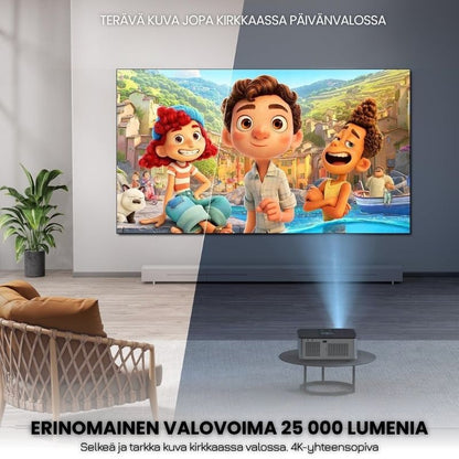 Projecteur Intelligent Full HD – 1100 ANSI Lumens, Android 9.0, Autofokus, Wi-Fi 5G, Bluetooth 5.1 