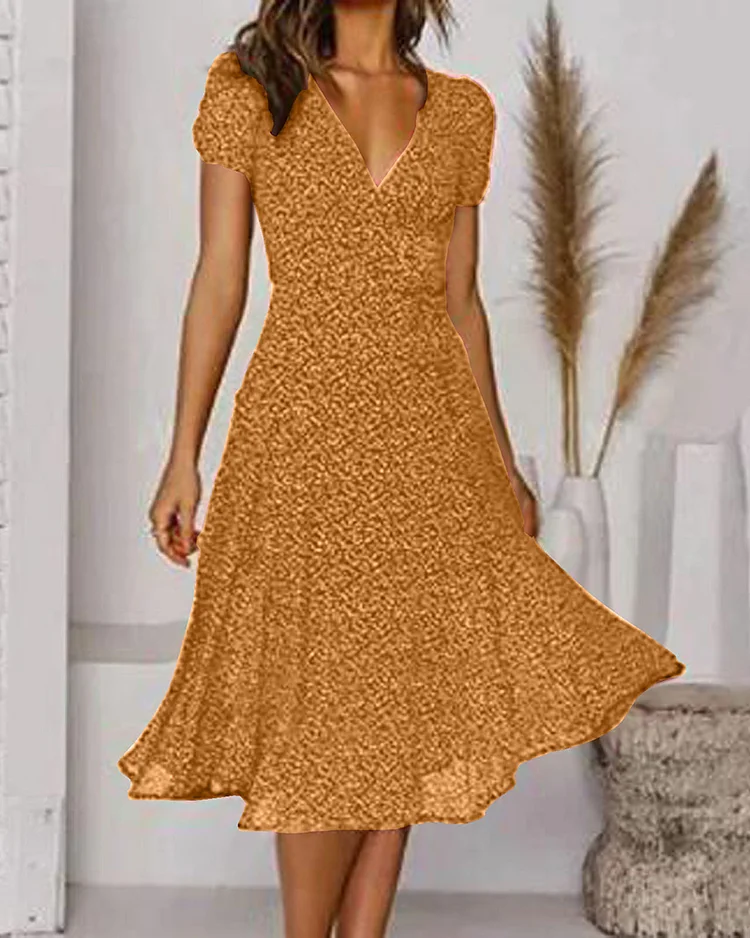 Emilia Floral Summer Midi Dress | Elegant, Casual, Refined