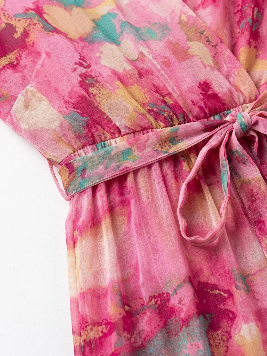 Dajana Floral Wrap Maxi Dress | Bold Print, Waist-Defining - main - detail