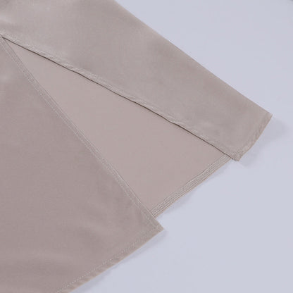 Sommerkjole Evangelia – Elegant satin slå om-maxikjole til fest