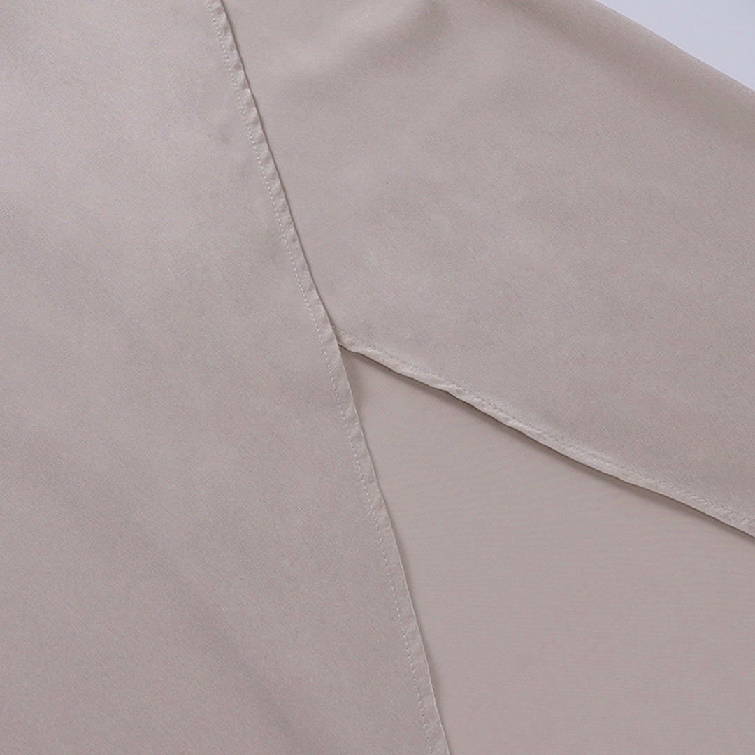 Sommerkjole Evangelia – Elegant satin slå om-maxikjole til fest