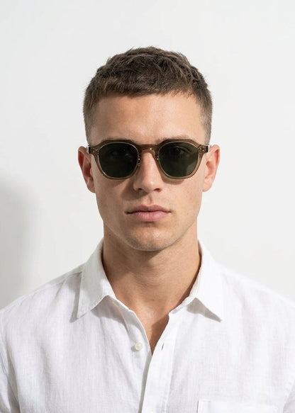 Ophira – Vintage acetat-solbriller med firkantet stel | Damesolbriller med UV400