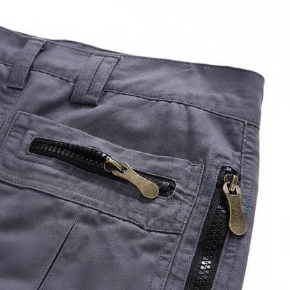 Taktiske herrecargoshorts – Multi-lommer, D-ring og knælængde