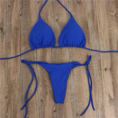 Momount Women Triangle Bikini Set