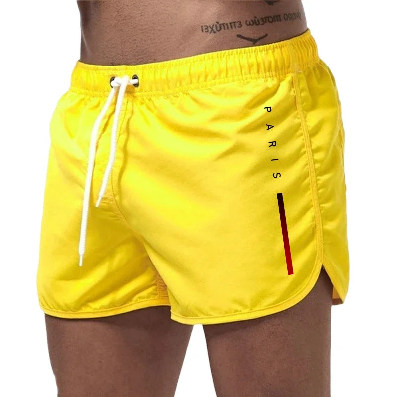 Sorte sports-herrebadeshorts – Kort snit med hurtigtørrende stof