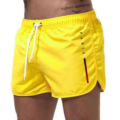 Sorte sports-herrebadeshorts – Kort snit med hurtigtørrende stof