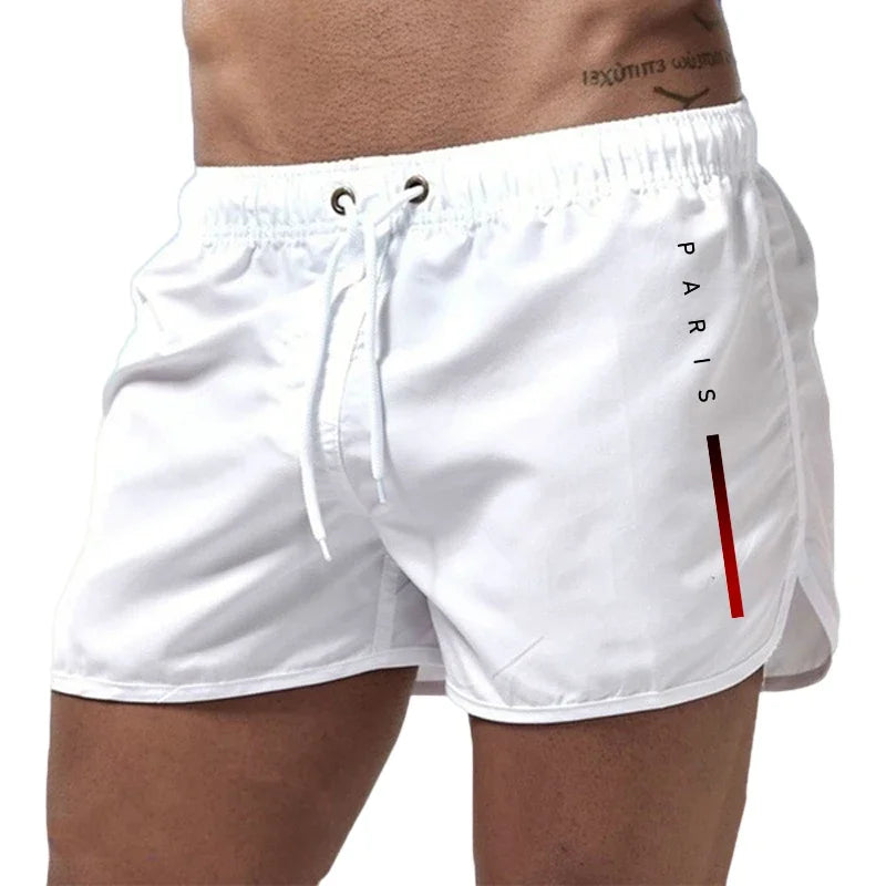 Sorte sports-herrebadeshorts – Kort snit med hurtigtørrende stof