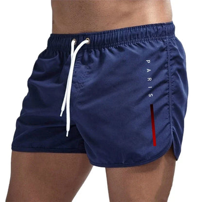 Sorte sports-herrebadeshorts – Kort snit med hurtigtørrende stof