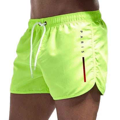 Sorte sports-herrebadeshorts – Kort snit med hurtigtørrende stof