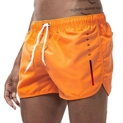 Sorte sports-herrebadeshorts – Kort snit med hurtigtørrende stof