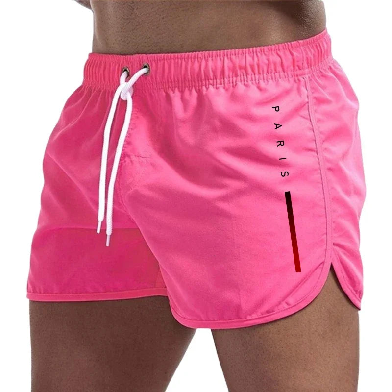 Sorte sports-herrebadeshorts – Kort snit med hurtigtørrende stof