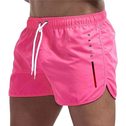 Sorte sports-herrebadeshorts – Kort snit med hurtigtørrende stof