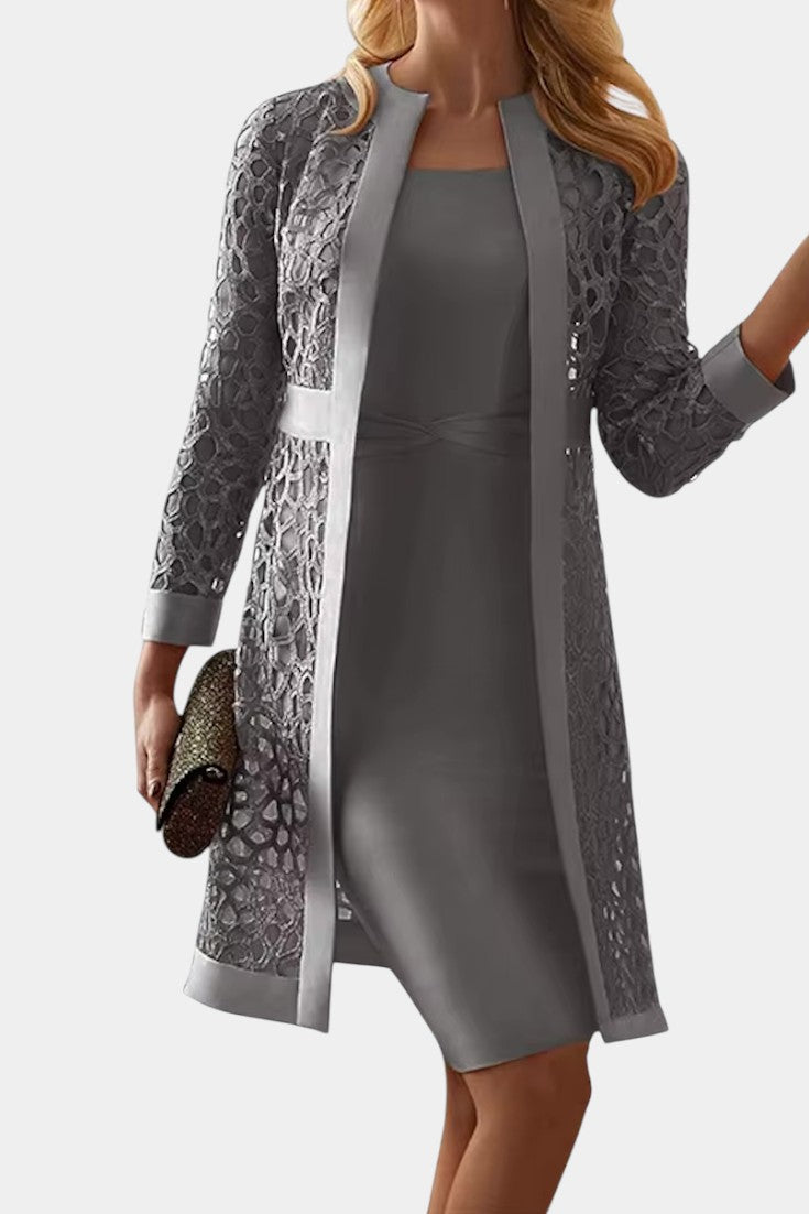 Cordelia | Blonde Bodycon-sæt – Åben front to-delt