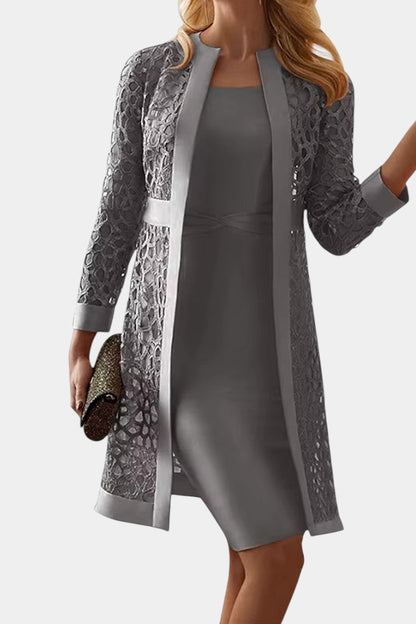 Cordelia | Blonde Bodycon-sæt – Åben front to-delt