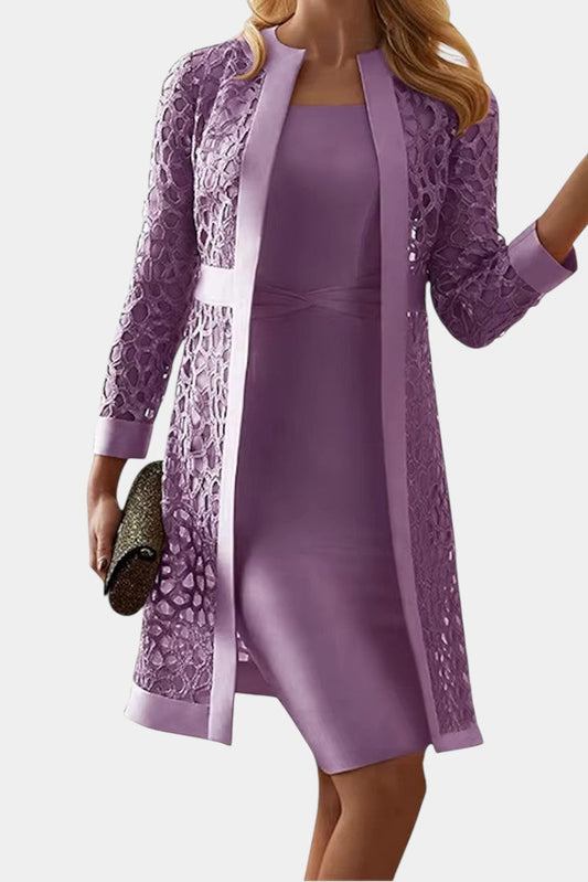 Cordelia | Blonde Bodycon-sæt – Åben front to-delt