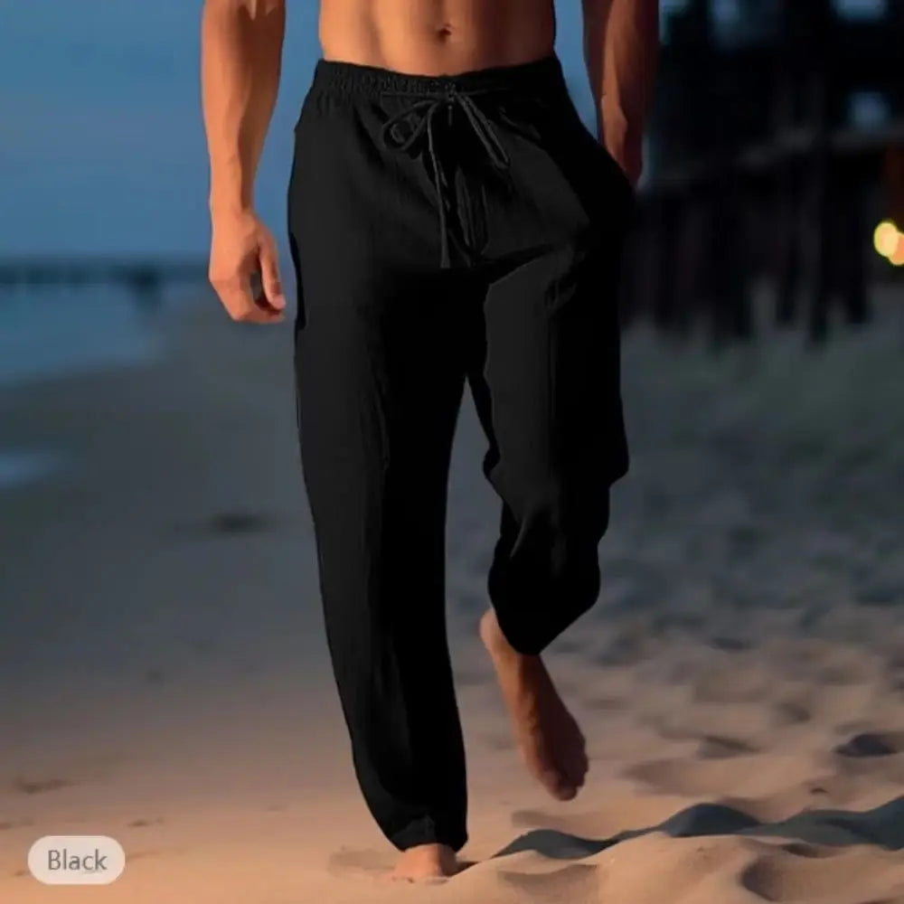 Momount Men Linen Trousers