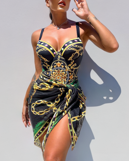 Momount Women One Piece Swimsuit