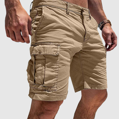 Momount Men Cargo Shorts – Relaxed Fit Slim Pocket Button Closure