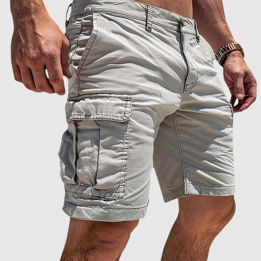 Momount Men Cargo Shorts – Relaxed Fit Slim Pocket Button Closure