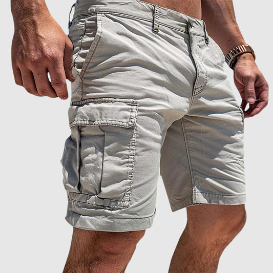 Momount Men Cargo Shorts – Relaxed Fit Slim Pocket Button Closure