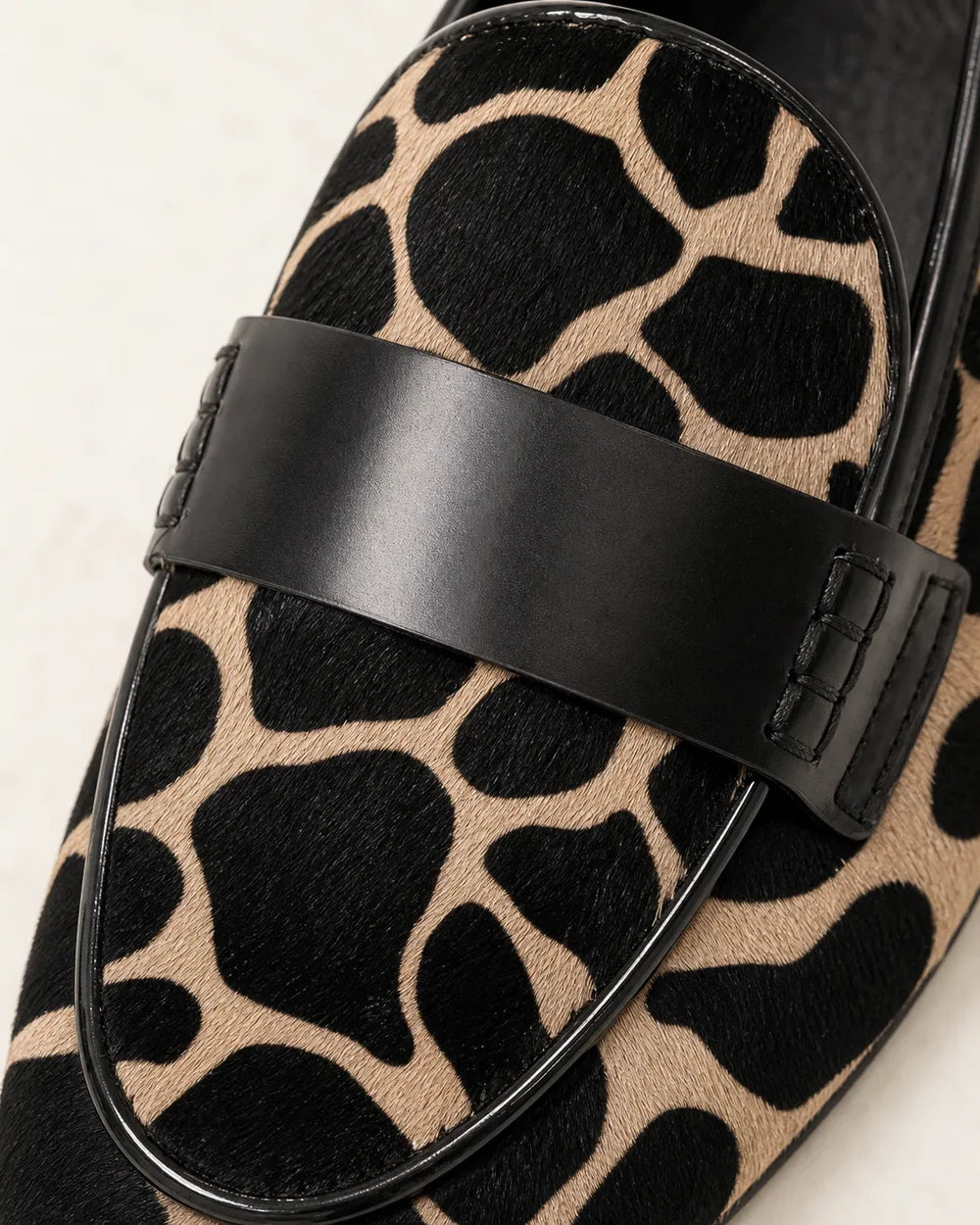 Leopardloafers til kvinder med sort kant — Produktbillede 6