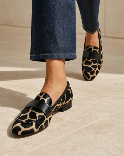Leopardloafers til kvinder med sort kant — Produktbillede 7