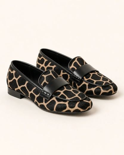 Leopardloafers til kvinder med sort kant — Produktbillede 9