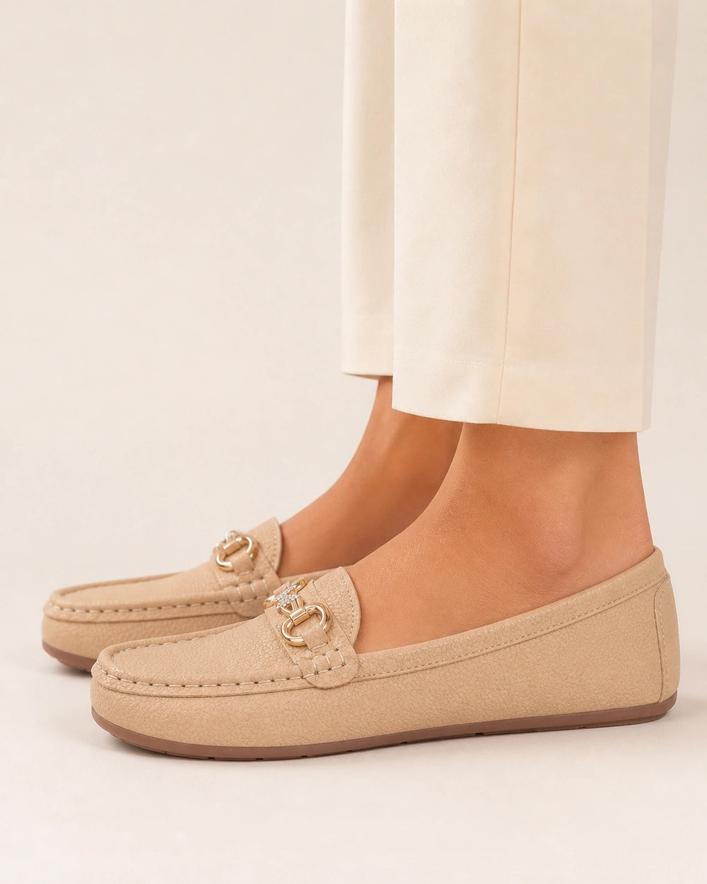 Loafers til kvinder med gylden kæde — Produktbillede 4