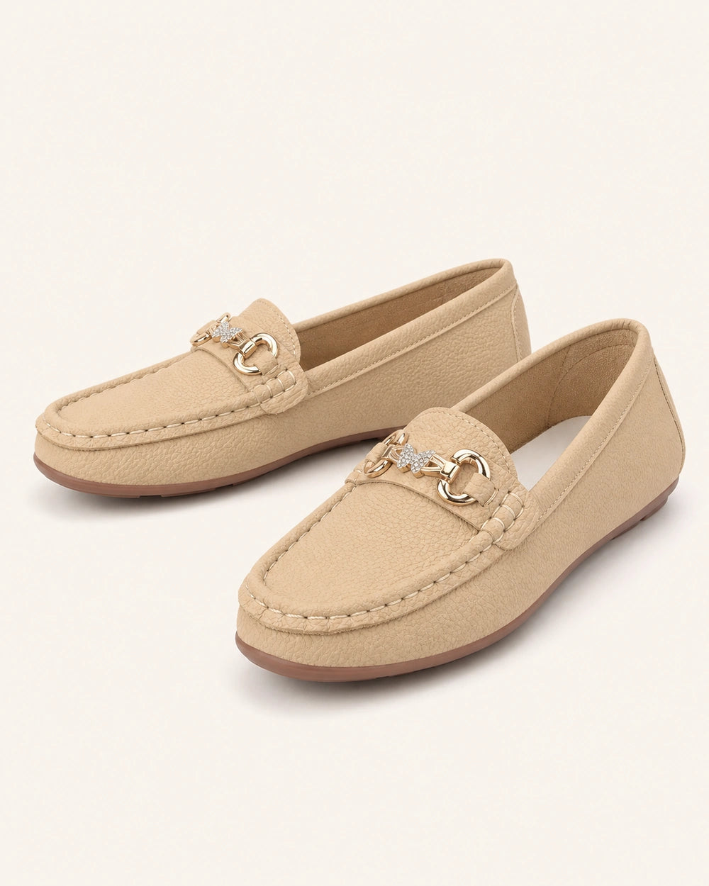 Loafers til kvinder med gylden kæde — Produktbillede 9
