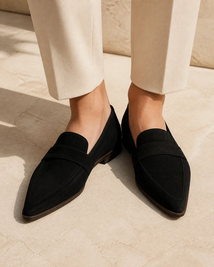 Spidse loafers til kvinder med rem — Produktbillede 1