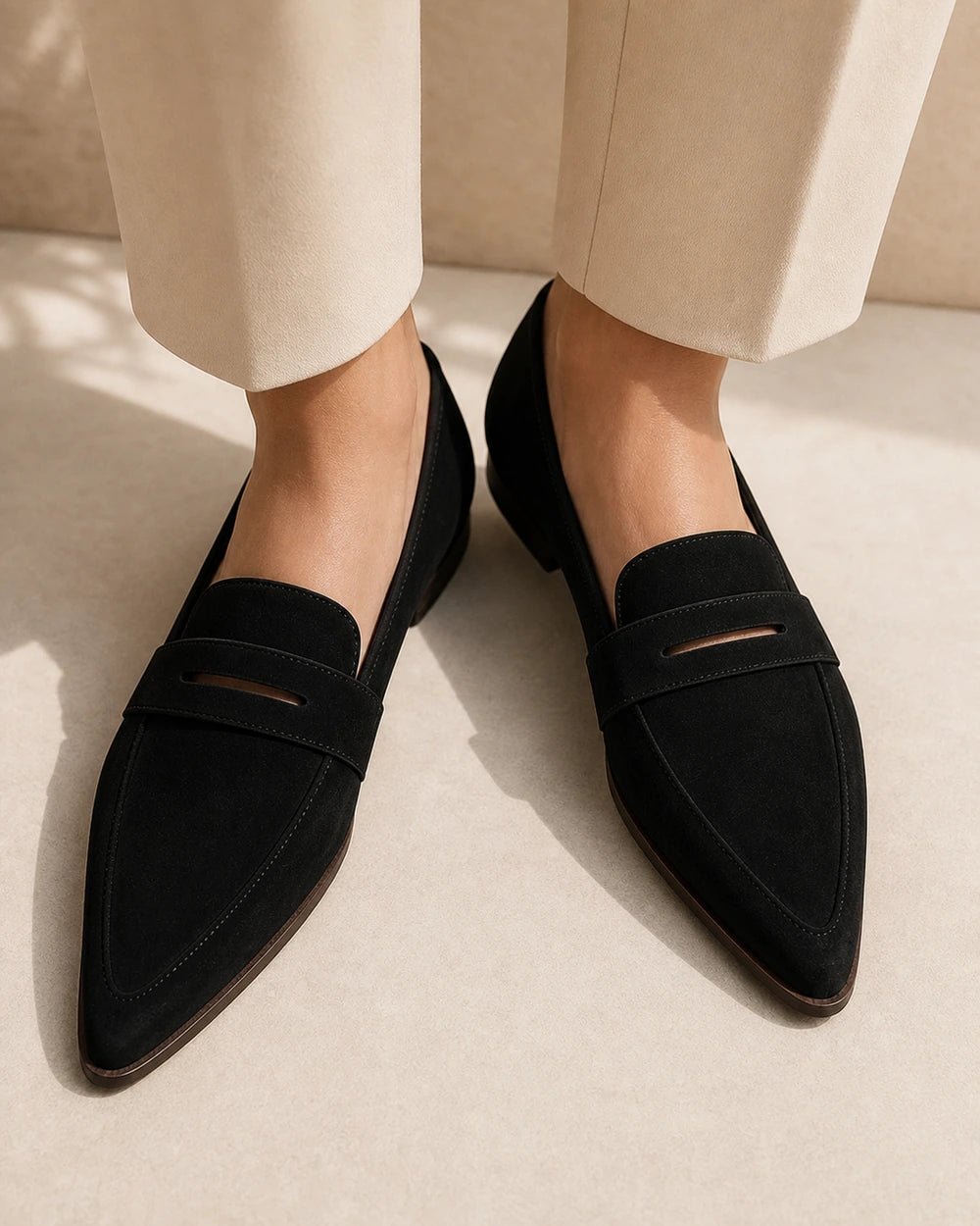 Spidse loafers til kvinder med rem — Produktbillede 5