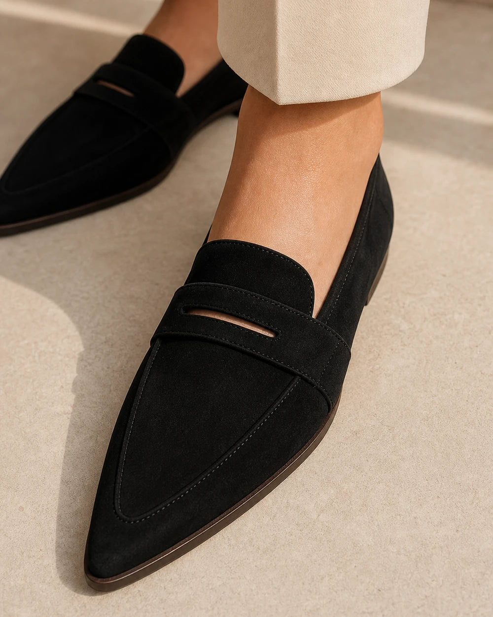 Spidse loafers til kvinder med rem — Produktbillede 6