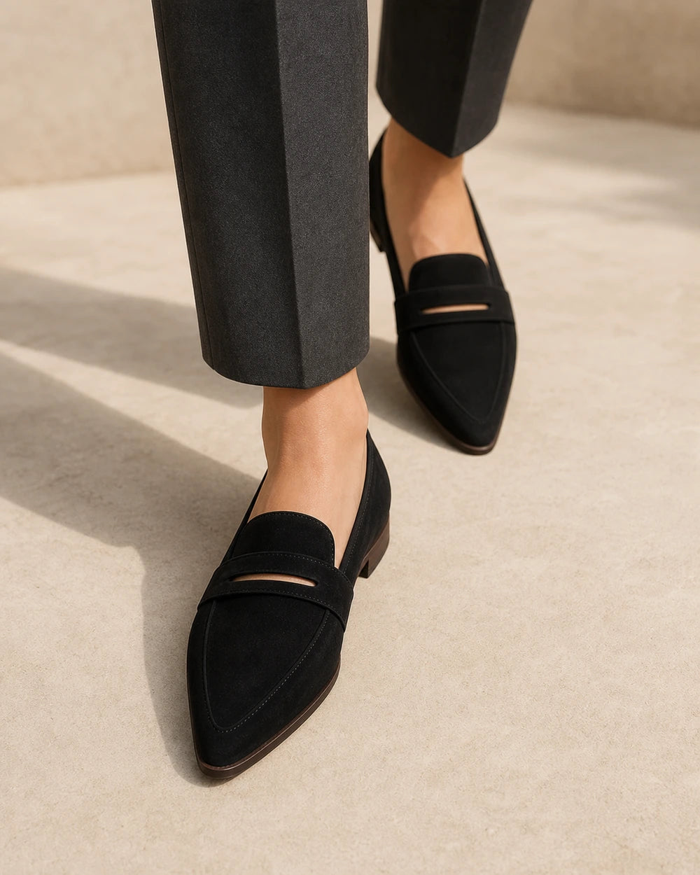Spidse loafers til kvinder med rem — Produktbillede 7