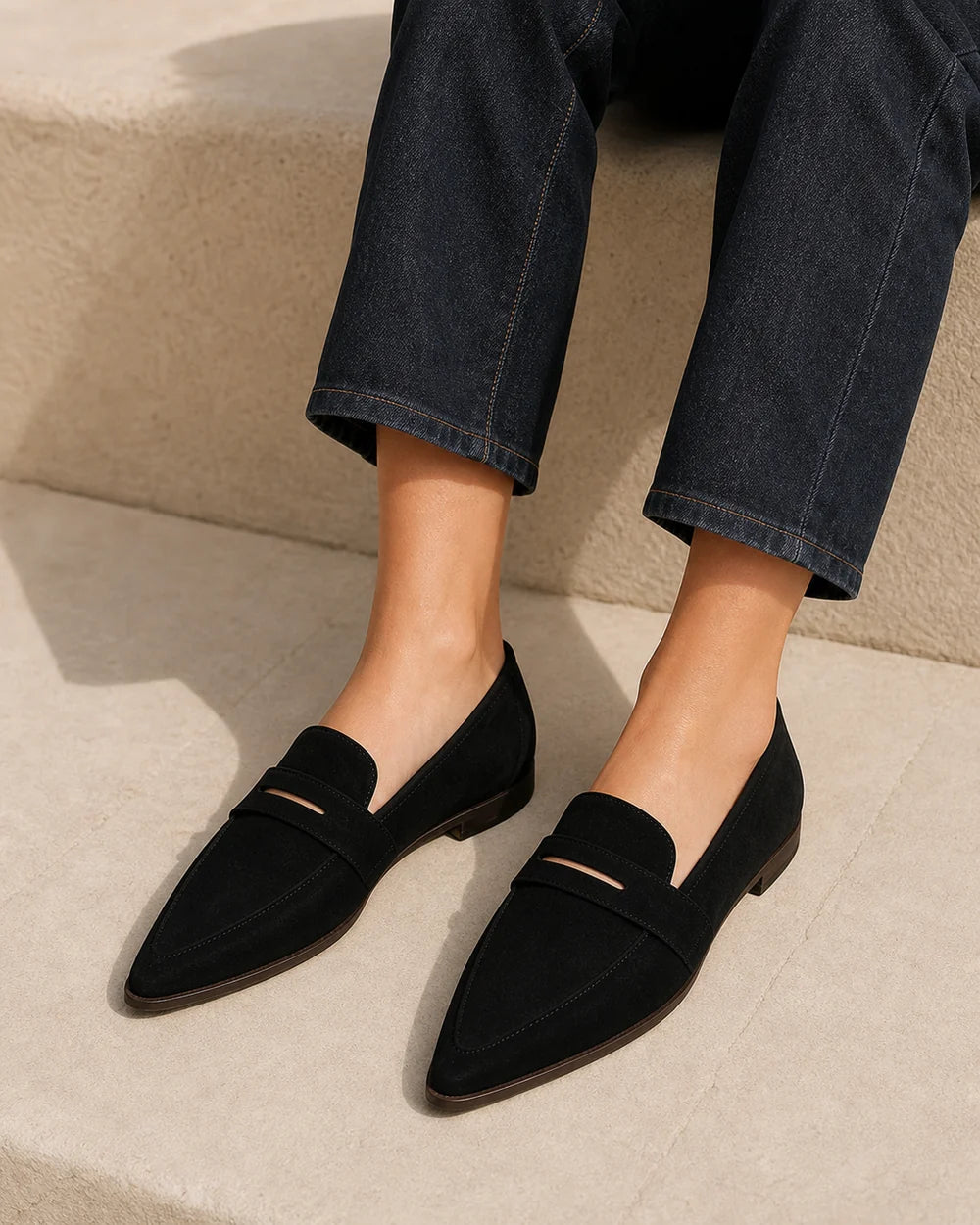 Spidse loafers til kvinder med rem — Produktbillede 8
