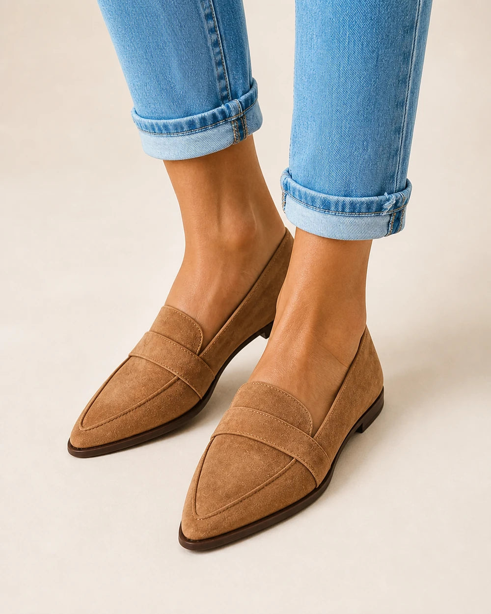 Spidse loafers til kvinder med rem — Produktbillede 11