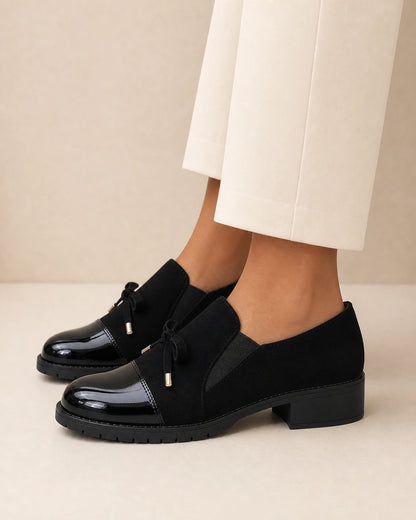 Loafers med blank tå og sløjfe — Produktbillede 4