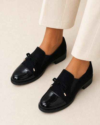 Loafers med blank tå og sløjfe — Produktbillede 5
