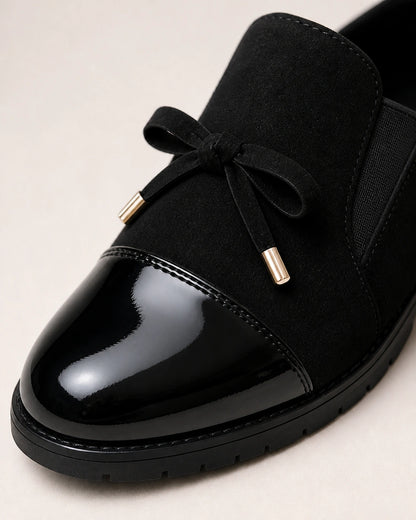 Loafers med blank tå og sløjfe — Produktbillede 6