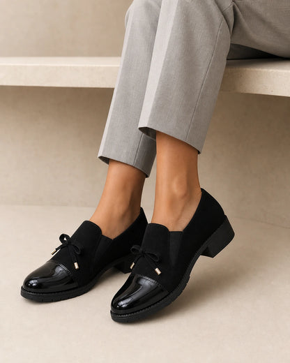 Loafers med blank tå og sløjfe — Produktbillede 8