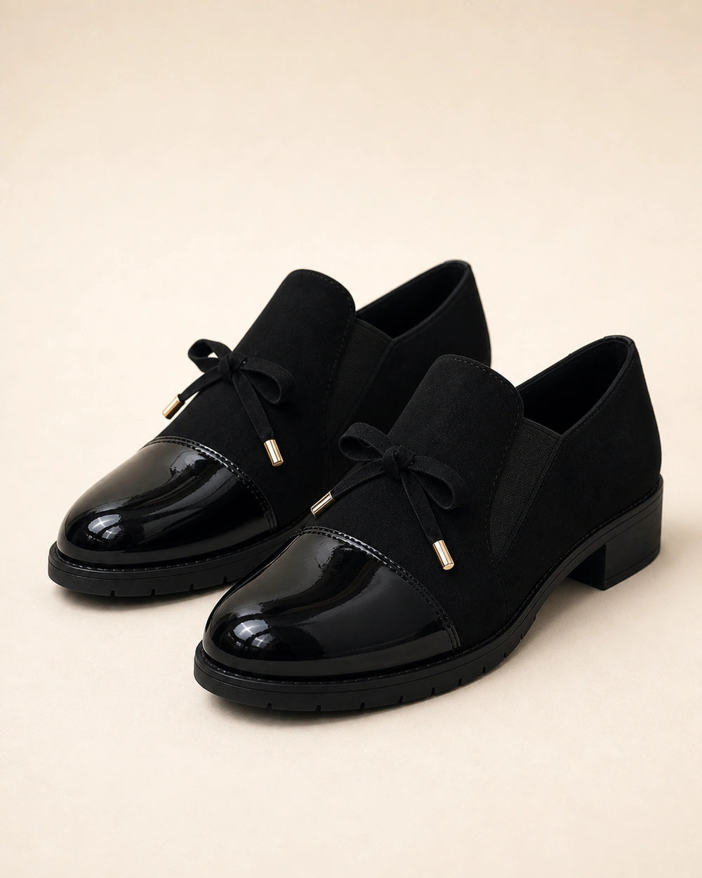 Loafers med blank tå og sløjfe — Produktbillede 9