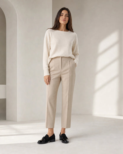 Loafers med blank tå og sløjfe — Båret af en model