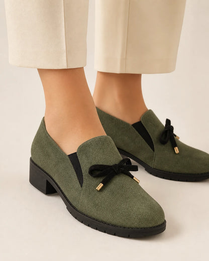 Loafers med blank tå og sløjfe — Produktbillede 11