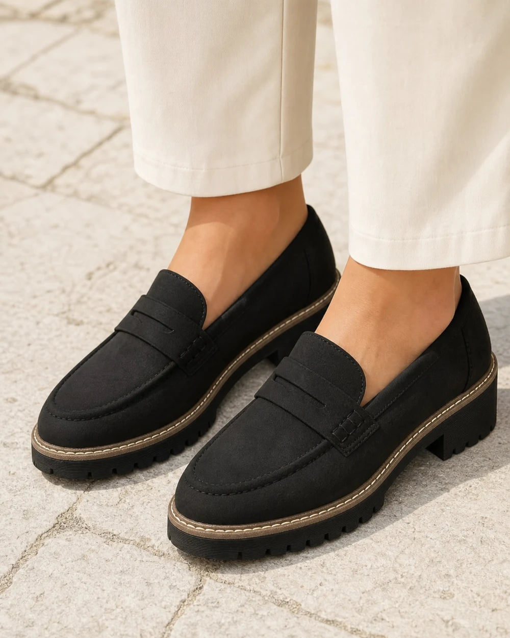 Loafers til kvinder med kraftig profilsål — Produktbillede 1