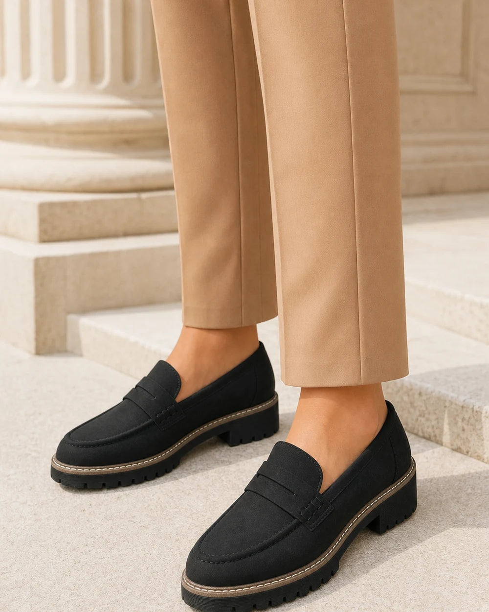 Loafers til kvinder med kraftig profilsål — Produktbillede 2
