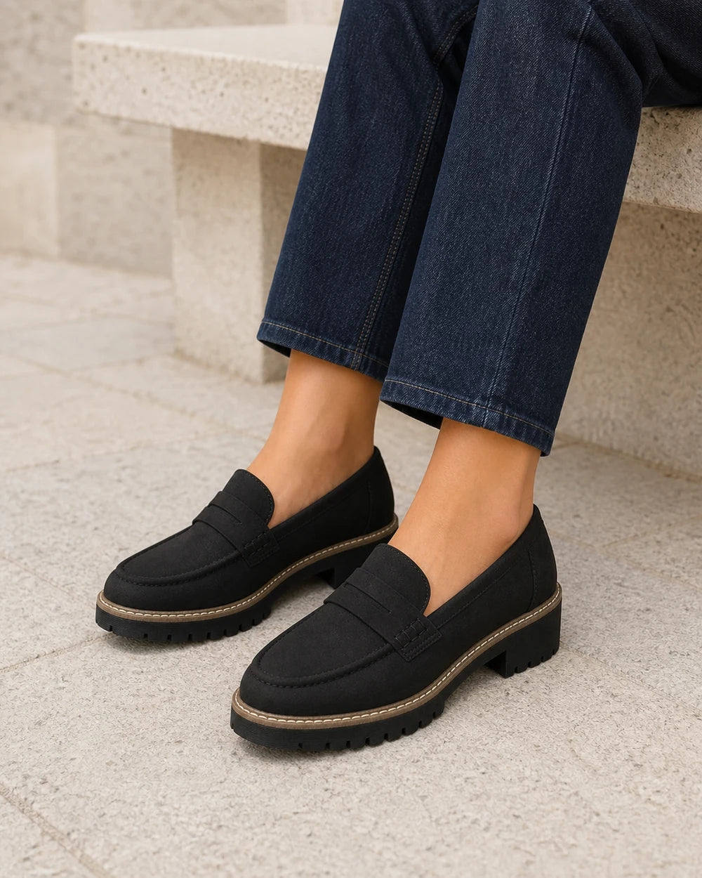 Loafers til kvinder med kraftig profilsål — Produktbillede 8