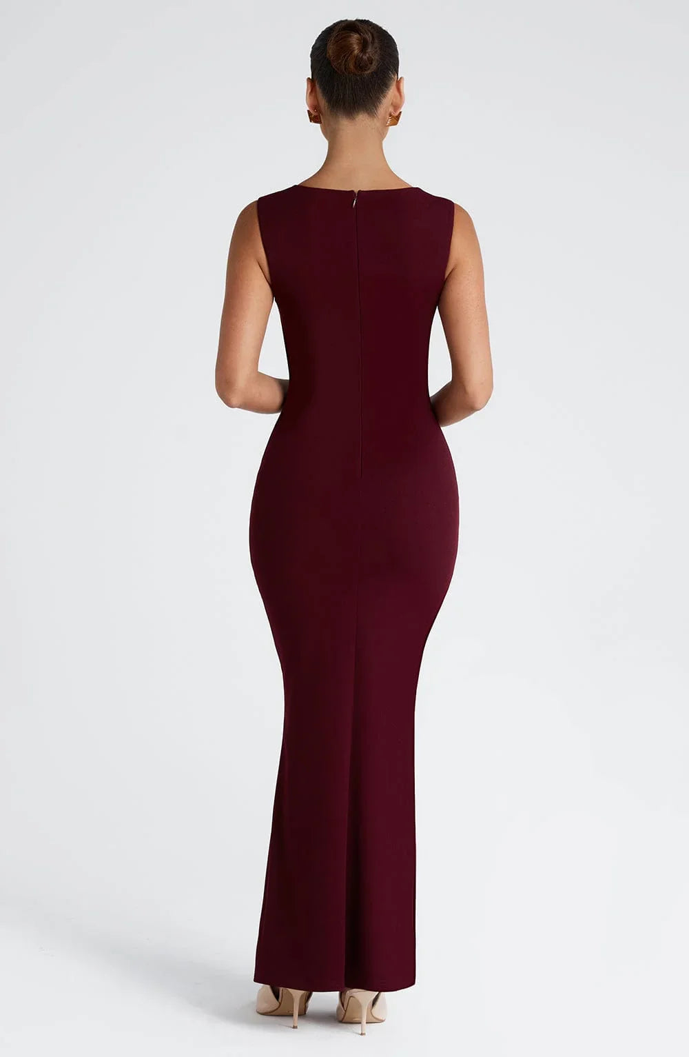 Allegra | Maxikjole Elegant Satin Halterneck Bar Ryg Aften