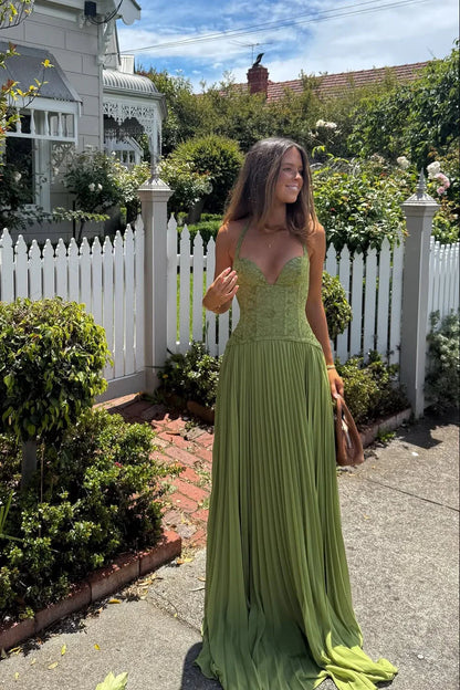 Cosima | Maxikjole Elegant Satin Enskuldret Cape Ærmeløs Aften
