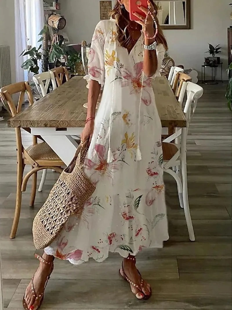 Madeleine Boho Summer Dress | Bohemian, Casual, Modern
